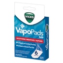 Vicks VapoPads– Soothing Menthol Vapor Pads for Vicks Humidifiers, Vaporizers, Waterless Vaporizers, and Plug-Ins, VSP-19, 6 Count (Pack of 1)