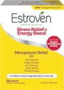 Estroven Stress Relief & Energy Boost for Menopause Relief - 28 Ct. - Clinically Proven Ingredients Provide Stress & Energy Support + Night Sweats & Hot Flash Relief - Drug-Free and Gluten-Free