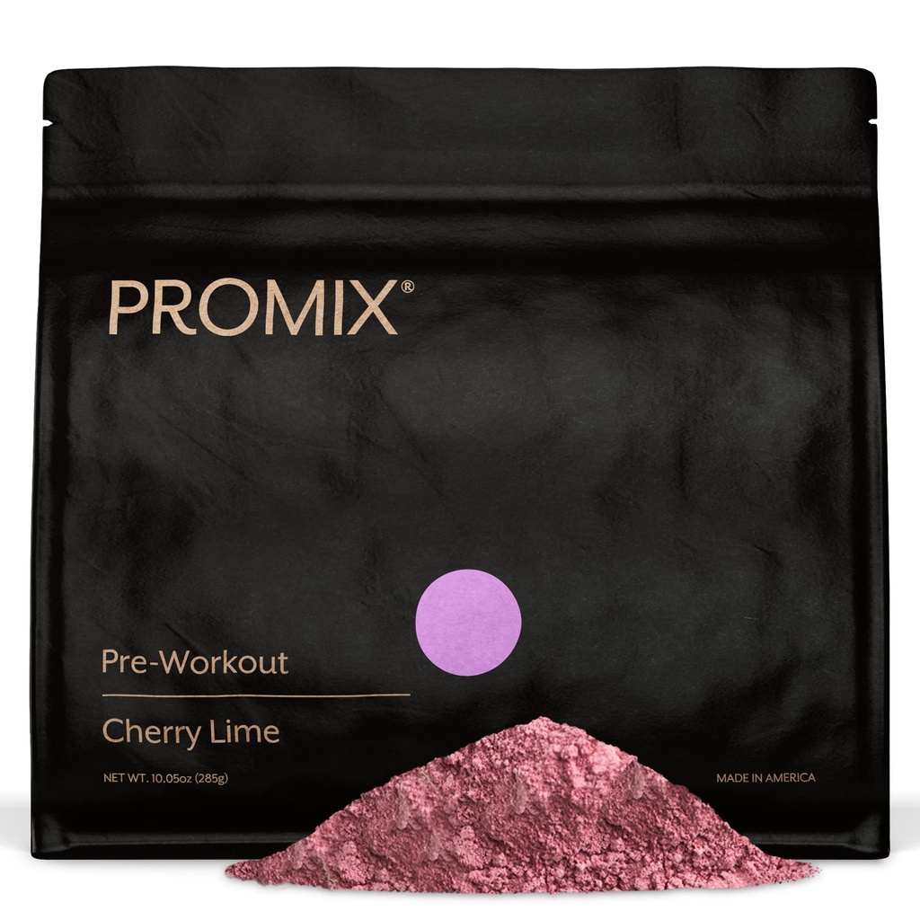 ProMix Nutrition Pre-Workout Powder, Cherry Lime - Maximize Focus & Performance - Hilft Muskelaufbau, Endurance - Vitamin B12, Koffein, Beta-Alanin & L-Tyrsosin - 30 Servierungen (Pack von 1)