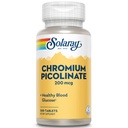 Tablettes de picolinate de chrome Solaray, 200 mcg