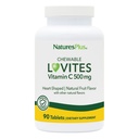 NaturesPlus Lovites - 90 Chewable, Heart-Shaped Tablets - 500mg Vitamin C - Natural Fruit Flavor - Vegan, Gluten Free - 90 Servings