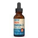 DEVA Vegan Omega-3 Liquid DHA - EPA, Nichtfisch aus Algen, Zitronengeschmack, 2 Unzen