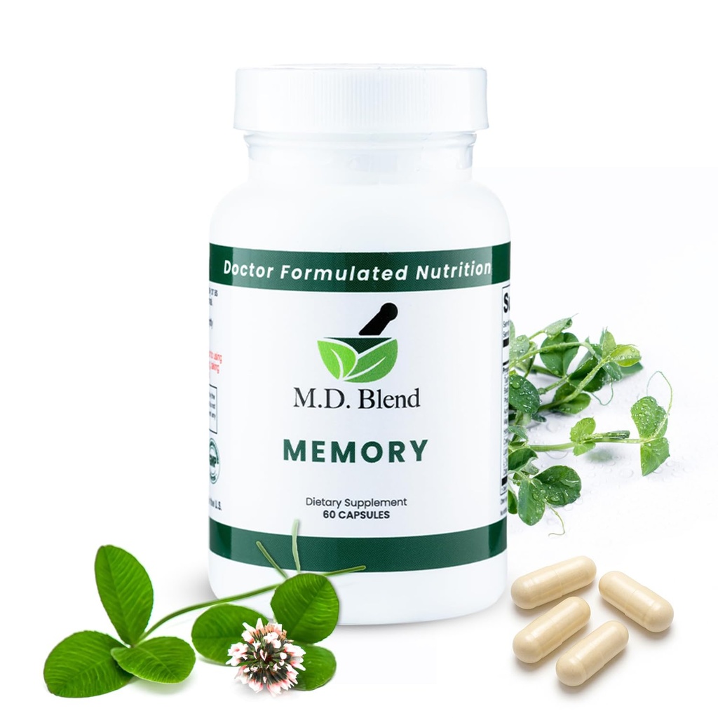 Brain Support for Memory and Focus - Brain Supplement for Memory & Neural Function - Premium L-Tyrosine, Phosphatidylserine, Bacopa Monnieri Focus Supplement, 30 Capsules (Pack of 1)