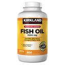 Kirkland Signature Natural Fish Oil 1000 mg mit 300 mg Omega-3 - 400 ct (Pack mit 2)
