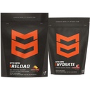 MTN OPS Reload + Hydrate Bundle, Carb Fuel & Electrolyte Hydration Powder, Fruit Punch + Strawberry Coconut