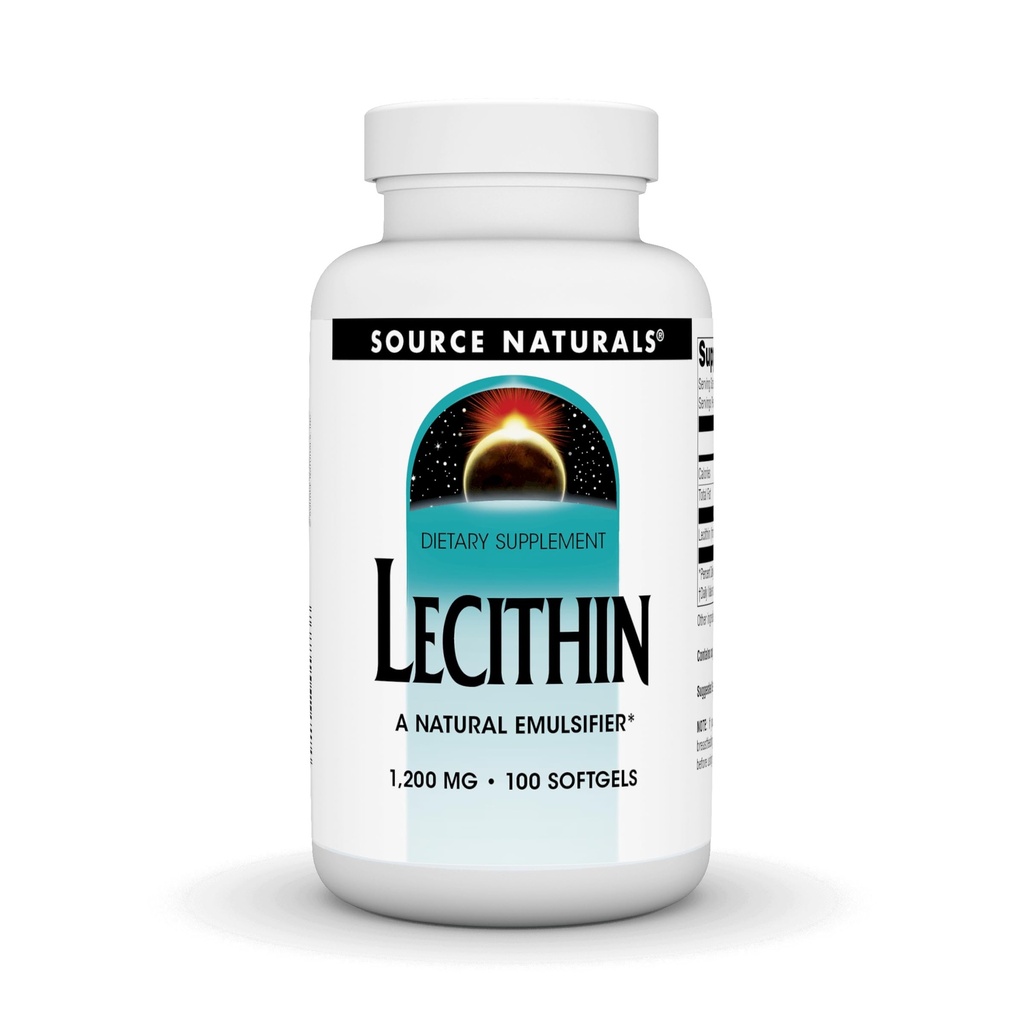 Quelle Naturals Lecithin 1200 mg, A Natural Emulsifier - 100 Softgels