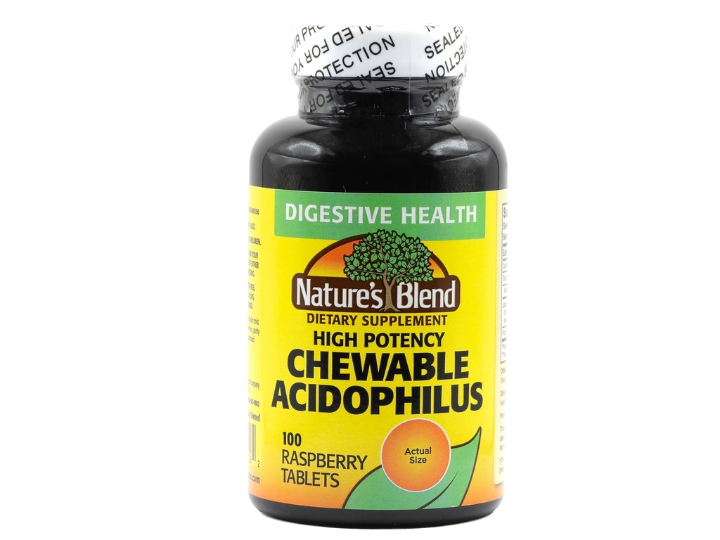 Nature's Blend Acidophilus Probiotic Supplement - 100 High Potency Capsules - Verdauungsgesundheit, Gut Flora Balance