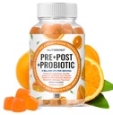 Prebiotic Probiotic & Postbiotic Gummis für Damen und Kinder - Hohe Potenz 5 Billion CFU - Zuckerfrei & Glutenfrei