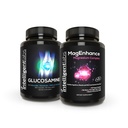 Intelligent Labs 2-in-1 Bundle of MagEnhance Triple Magnesium Complex (Magnesium Threonate Supplement mit Mg Taurate und Mg Glycinate) + Glucosamin und Chondroitin Joint Care Complex mit MSM