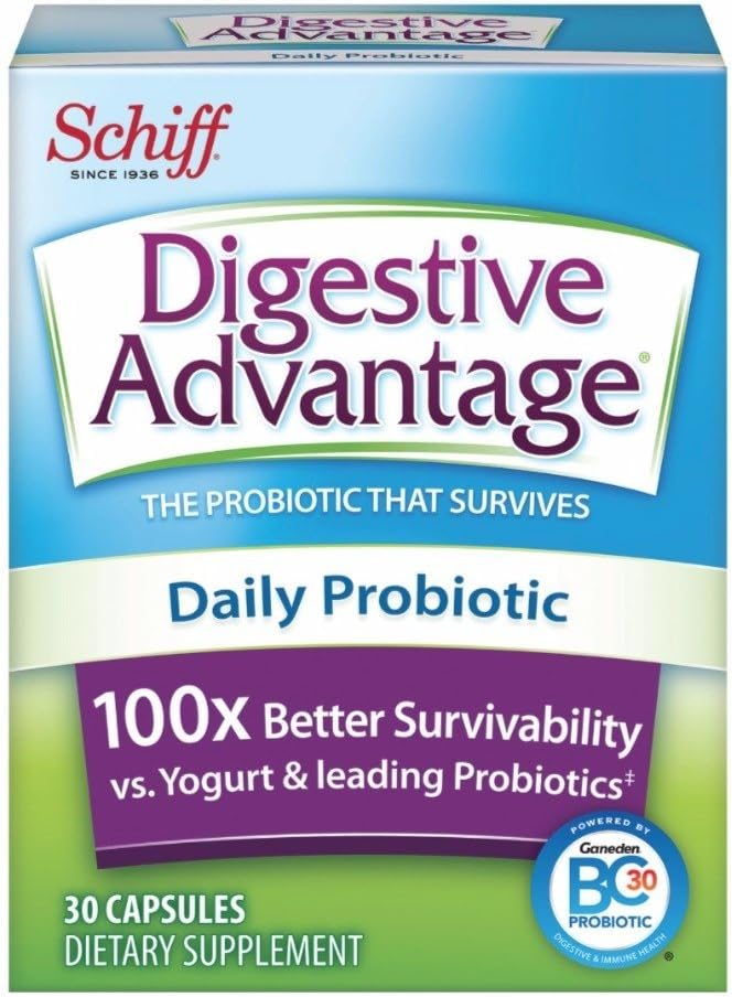 Digestive Advantage Daily Probiotic, 30 Kapseln (Pack von 8)