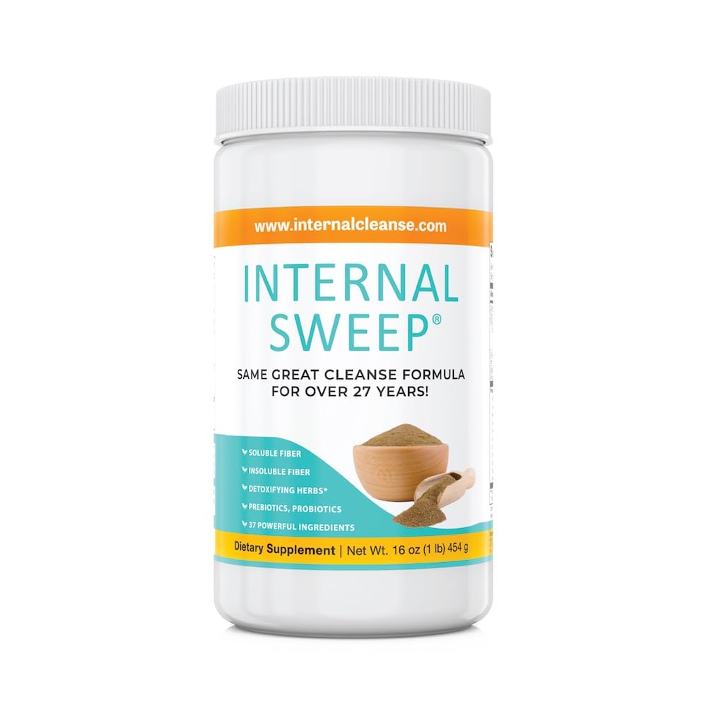Internal sweep® - (454 Grams Colon Cleanse & Detox Fiber Powder, a Potent Blend of 37 Herbs Used by Master Herbalists for Hundreds of Years.