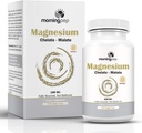 Magnesium Bisglycinat Chelate 240 Vegi Caps 200mg Elementar per Servieren