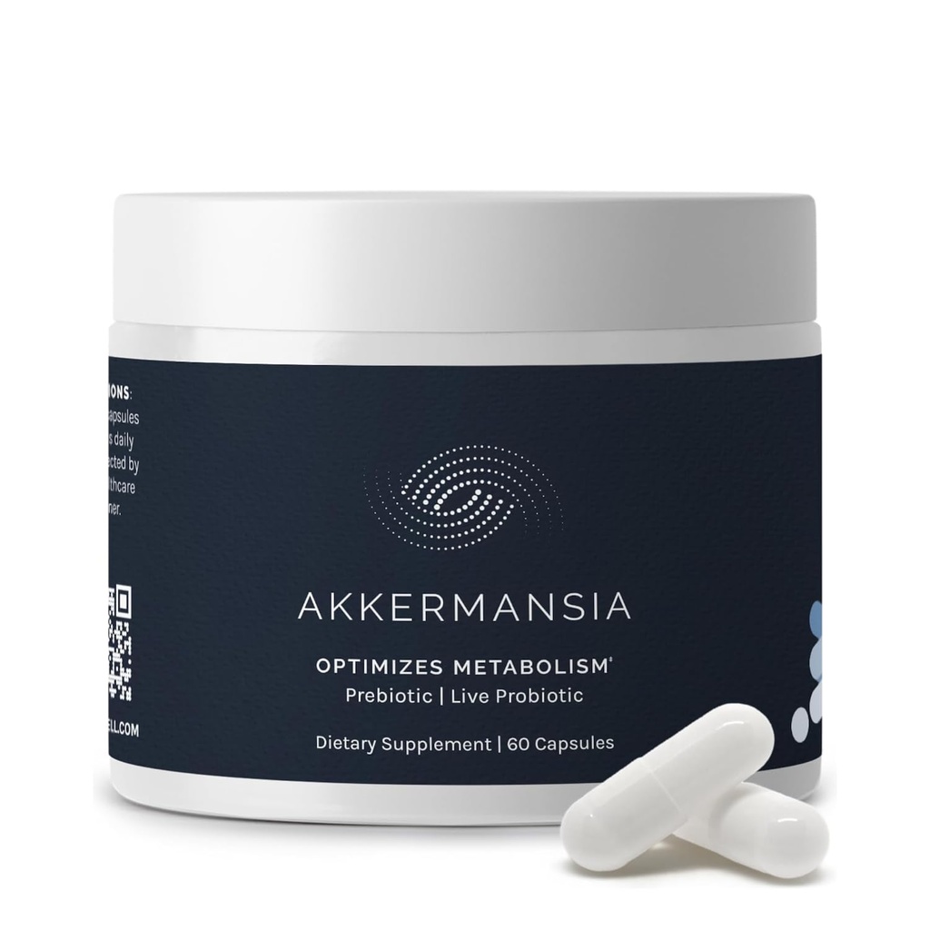 InfiniWell Akkermansia Probiotic for Digestive Health - Unterstützt gesunde Langlebigkeit, Immunität & A Balanced Gut Microbiome mit Akkermansia Muciniphila Probiotics (60 Kapseln)