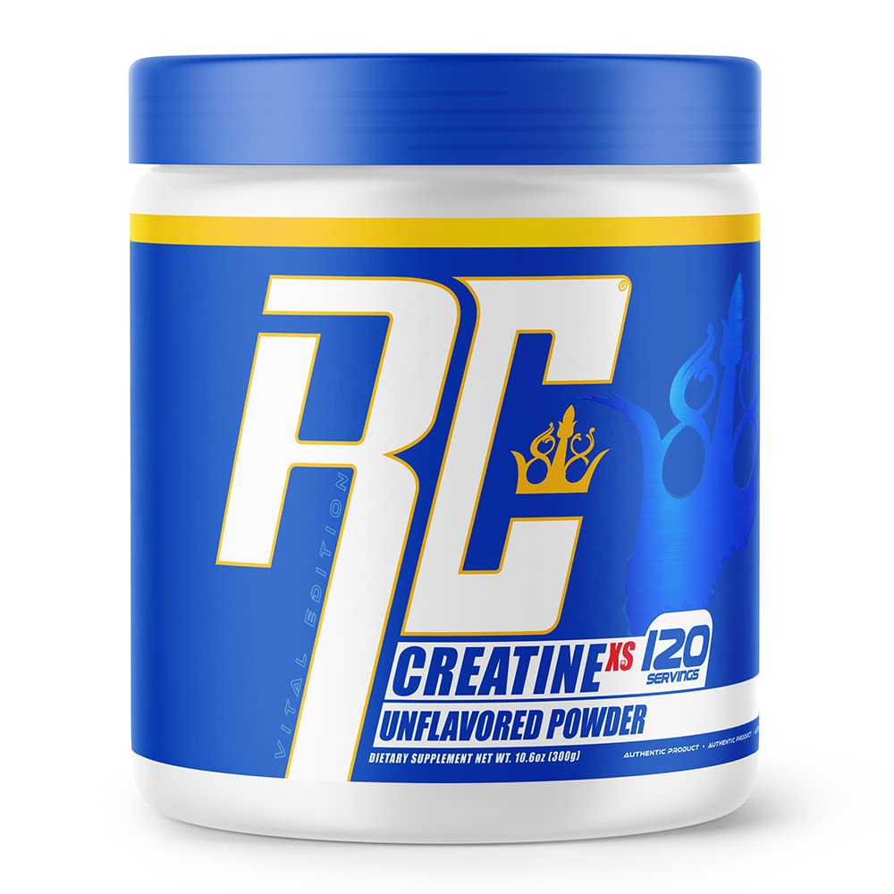 Ronnie Coleman Signature Serie Creatine-XS, Kreatin Monohydrat-Pulver, Post Workout Erholung für Muskelaufbau und Stärke, Energieunterstützung, Masse Gainer, Unflavored, 120 Portionen
