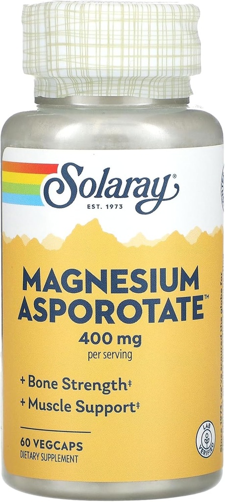 Solaray Magnesium Asporotate Supplement, 200 mg, 60 Graf