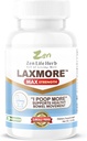 ZEN LIFE HERB LAXMORE I Poop Mehr Max Strength 100% natürliche pflanzliche Nahrungsergänzung (60 Kapseln)