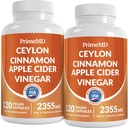 5-in-1 Ceylon Cinnamon Kapseln 2355mg - Apfelessig Kapseln mit Turmeric, Panax Ginseng und Bioperine (120 Count, Pack of 2)