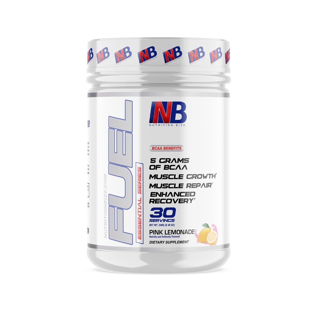 BCAA poudre, 5 grammes d'acides aminés BCAA, boisson de récupération après l'entraînement pour la construction musculaire, la récupération, et l'endurance, 30 portions (lemonade rose)