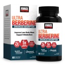 FORCE FACTOR Ultra Berberine Enhanced Absorption, mit Ceylon Cinnamon, Dihydroberine & Chrom, 5X Absorption, 2X Längere Dauer, Förderung Lean Body Maß, 60 Gemüse Kapseln
