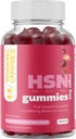 HSN-Gummien - Haarhaut und Nails-Gummien - Sugar Free Biotin Gummies 5000mcg mit vollem Vitamin-Komplex für Haarwachstum, Gesunde Haut, Nailstärke - 60 Ct Erdbeere & Kirsche Flavor
