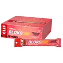 Clif Bloks Sours - Lémonade aux fraises Flavor avec caféine - Chews énergétiques - Non-OGM - Basé sur l'usine - Carburant rapide pour le vélo et la course - Carbohydrates et électrolytes rapides - 2,12 oz. (18 Compte)
