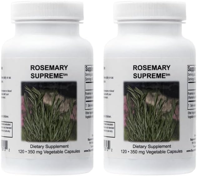 Supreme Nutrition Rosemary Supreme, 120 reine Rosemary Vegetarische Kapseln (Pack von 2)