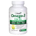 EffiHealth Omega-3 Huile de poisson - Triple Strength 2500mg Huile de poisson, 1200mg EPA, 600mg DHA - Soutien à la santé cardiaque, à la santé cérébrale et immunitaire – Saveur de citron, huile de poisson sans Burp