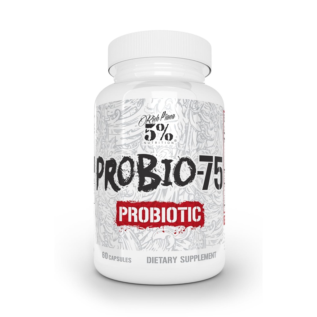 5% Ernährung Rich Piana Probio-75 Billion CFUs | Vegan, 14 einzigartige Strains