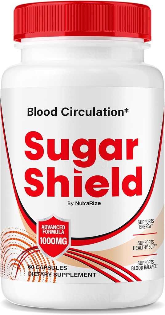 NutraRize Sugar Shield Blut Unterstützung Pillen, maximale Stärke Formel, Zucker Schild Kapseln, natürliche Blut Mischung Komplex, Zucker Schild Bewertungen (60 Kapseln)