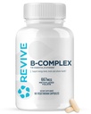Revive MD Vitamin B Complex Kapseln - Unterstützt Herz-Gesundheit & Immunsystem - B-Komplexe Vitamin-Ergänzung für Frauen und Männer - Vitamin B12 Complex fördert gesunde Gehirnfunktion & Boosts Energie