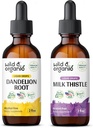 Wild & Organic Dandelion Tinktur 2 fl oz & Milk Thistle Tinkture 2 fl oz