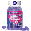 Melatonin Gummies 5mg - Natural Sleep Aid - Sleep Supplement - Sugar Free melatonin Gummies Match mit Magnesium hilft Ihnen, schneller zu schlafen und länger zu bleiben - 60 Gummis Vegan