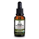 Huile de graine noire biologique - Bouteille de verre pressée à froid certifiée USDA Plus de 1,5% Thymoquinone 3X résistance Cumin noir turc Nigella Sativa non-OGM 100% huile de grain noir pur (1oz bouteille de goutteur en verre)