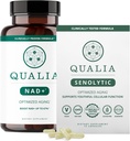 Qualia Life Sciences Bundle Qualia NAD+ & Qualia Senolytic, Klinisch getestet Ergänzung, Kann NAD+, Aging Supplement