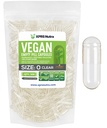 XPRS Nutra Taille 0 Capsules vides - 500 Compter Capsules vides vides Vegan - Pilules végétariennes - Garniture de capsules végétales bricolage - Bouchons de pilules veggie pour les suppléments Do-It-Youlf