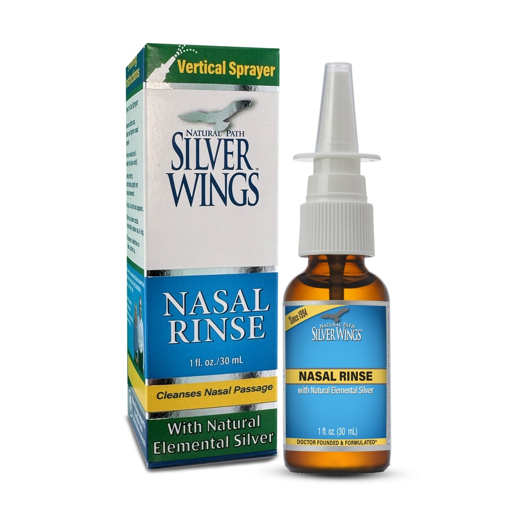 Path naturel Silver Wings Sinus Relief Natural Silver Nasal Spray - 250ppm - 1oz - 2 Pack