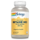 Solaray High Potency Betaine HCL avec Pepsin - Supplément d'acide chlorhydrique pour la santé digestive - avec chlorhydrate de bétaine et enzymes digestives - Gut Health Support - Garantie de 60 jours, 250 VegCaps