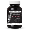 Riz de levure ROUGE durable – Bio 1.600 mg Extra Strength + CoQ10 Phytosome – soutient le cholestérol sain, le cœur, les lipides et la circulation – Doctor Formulé, non-OGM, végétalien, fabriqué aux États-Unis (60 capsules).
