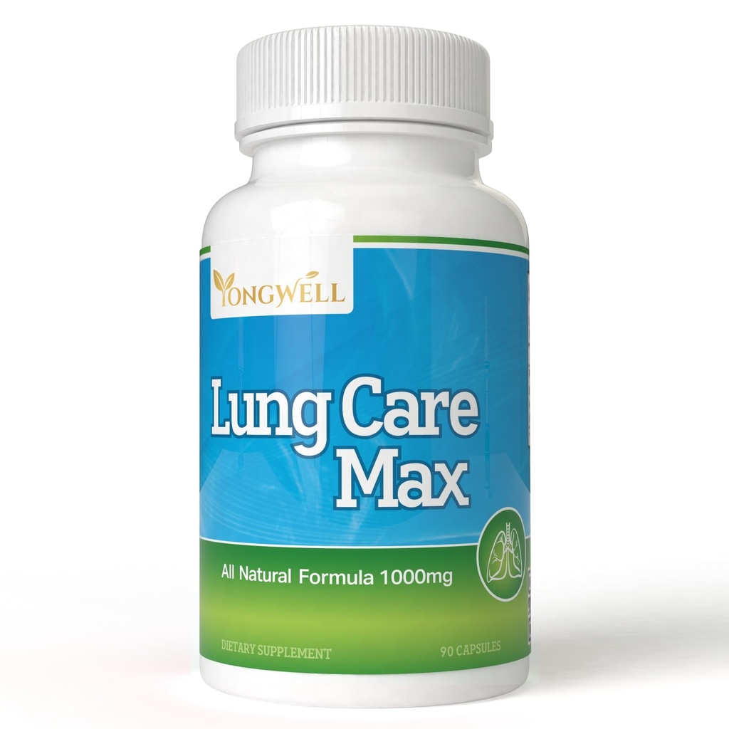Lung Care Max, spezielle Antioxidante Formel mit American Ginseng, Bee Propolis und Royal Jelly (90 Kapseln)