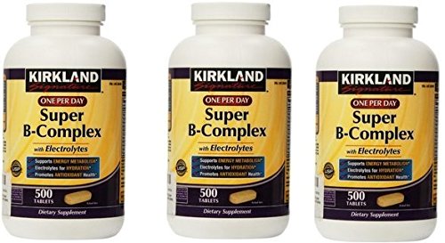 Kirkland Signature One Pro Day Super B-Komplex mit Elektrolyten,500 Tabletten