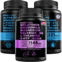 MEDCHOICE Sleep Melatonine (90ct) et Cerveau Nootropique (120ct) Supplément Bundle - Wellness Duo pour le sommeil, le cerveau, la concentration et l'humeur Support - Vegan, non-OGM, sans gluten