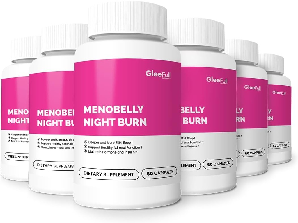 GLEEFULL SUPPS Meno Belly Brûlure nocturne - 6 bouteilles