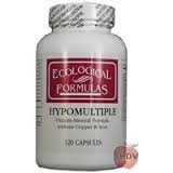 Ecological Formulas - Hypomultiple without Cu/Iron 120 caps by Ecological Formulas