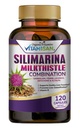 VITAMISAN Milk Thistle Silimarina mit Dandelion, Fennel. Licorice, Artichoke Alfalfa Detox & Cleansing Formula Support Liver 120 Kapseln
