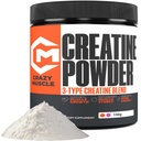 Crazy Muscle Creatine Monohydrat-Pulver, 5000mg Premium 3X ThreeAtine Pre Workout Maß Gainer, Hohe Absorption Einfach, um Pulver Optimum Leistung für Männer und Frauen, 30 Portionen