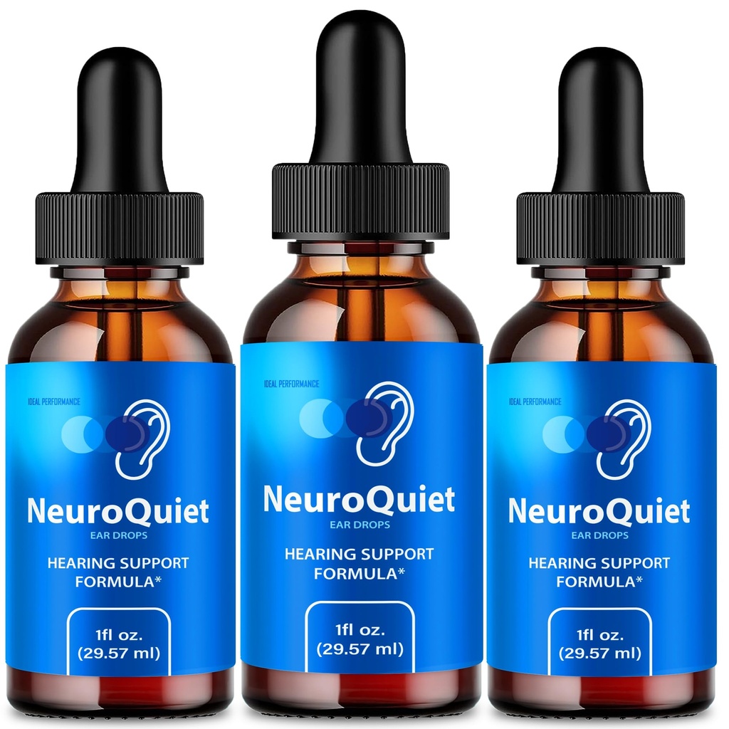 NeuroQuiet Tinnitus Relief for Ringing Ears NeuroQuiet Hearing Support Liquid Drops, Neuro Quiet Auditory Clarity and Healthy Hearing Supplement, Neuro Quiet All Natural Formula Reviews (3 Pack)