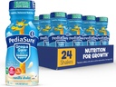 PediaSure Grow & Gain mit Immununterstützung, 27 Vitamine & Minerals für Kinder, 7g Protein, Non-GMO, Glutenfrei, Vanille, 8-fl-oz Flaschen, Packung mit 24
