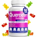 Quercetin Gummies von BioVitalica - Quercetin mit Bromelain Vitamin C und Zink & Elderberry + Vitamin D3-5 in 1 Immununterstützung - Zink Quercetin 750 mg für Kinder und Erwachsene (1)