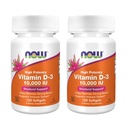 JETZT Lebensmittel hohe Potenz Vitamin D-3, 10.000 IU, 120 Softgels, 2 Packung
