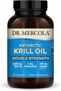 Dr. Mercola Antarctic Krill Oil Double Strength - 2.000 mg - Omega-3 Supplement mit EPA & DHA - Unterstützt Gehirn, Herz, Gelenk & Immune Gesundheit - GMO-frei & Glutenfrei - 90 Kapseln (30 Portionen)